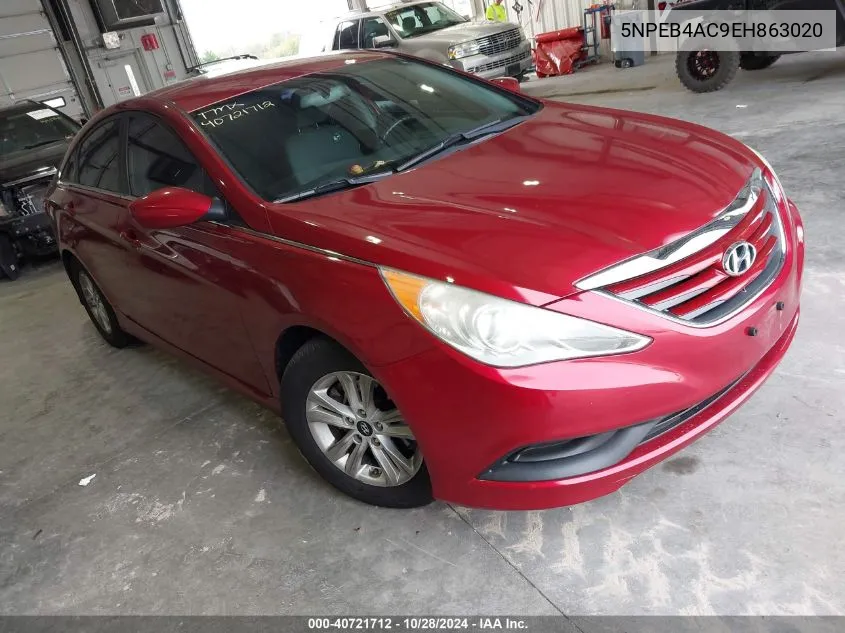 2014 Hyundai Sonata Gls VIN: 5NPEB4AC9EH863020 Lot: 40721712