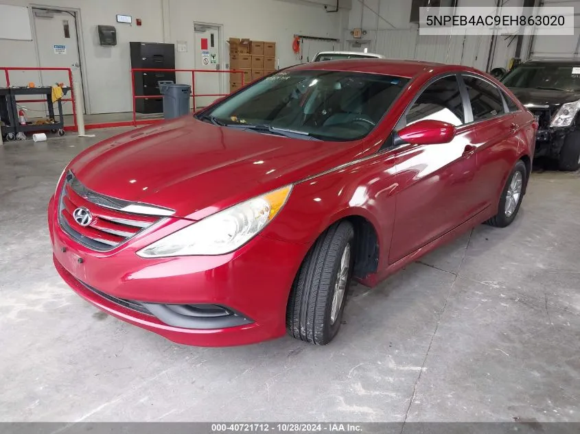 2014 Hyundai Sonata Gls VIN: 5NPEB4AC9EH863020 Lot: 40721712