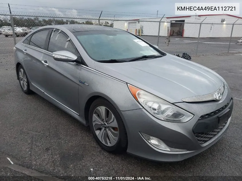 2014 Hyundai Sonata Hybrid Limited VIN: KMHEC4A49EA112721 Lot: 40753218