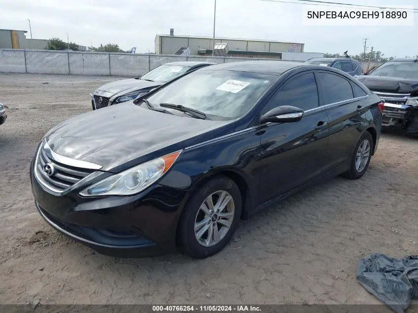 2014 Hyundai Sonata Gls VIN: 5NPEB4AC9EH918890 Lot: 40766254