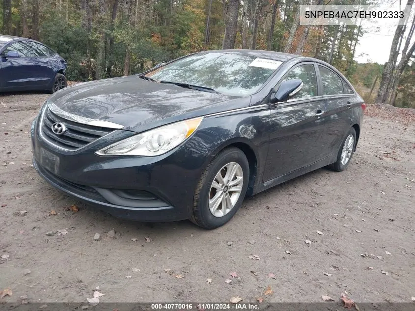 2014 Hyundai Sonata Gls VIN: 5NPEB4AC7EH902333 Lot: 40770016