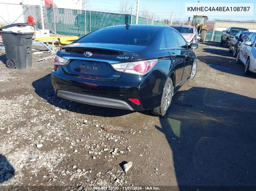 2014 Hyundai Sonata Hybrid Limited VIN: KMHEC4A48EA108787 Lot: 40772700