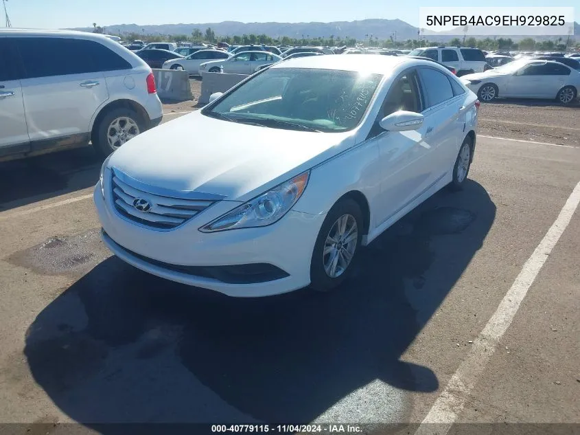 2014 Hyundai Sonata Gls VIN: 5NPEB4AC9EH929825 Lot: 40779115