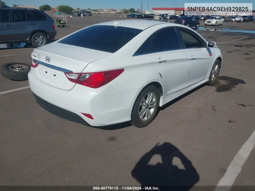 2014 Hyundai Sonata Gls VIN: 5NPEB4AC9EH929825 Lot: 40779115