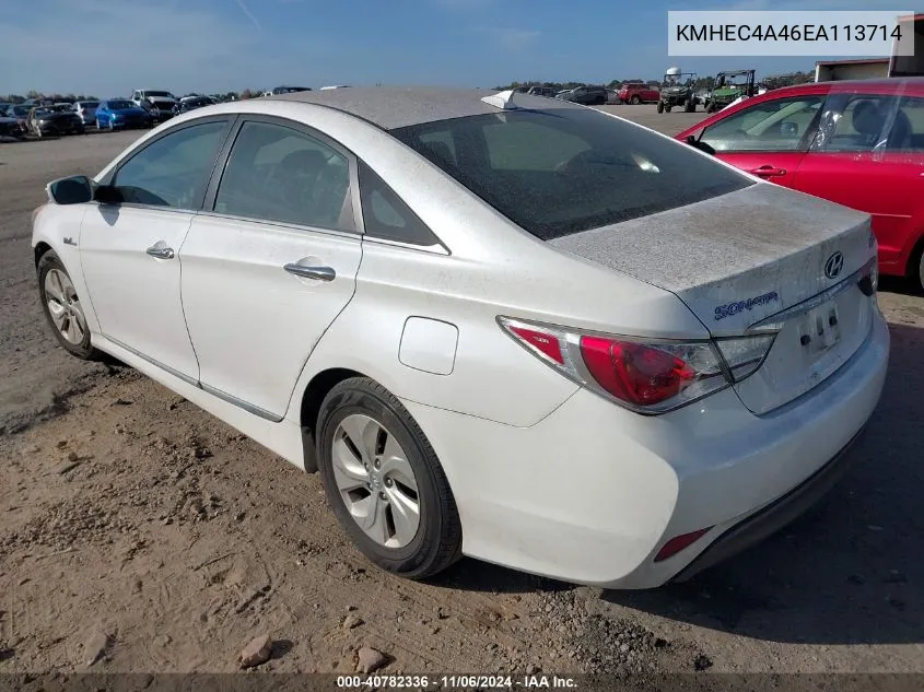 2014 Hyundai Sonata Hybrid VIN: KMHEC4A46EA113714 Lot: 40782336