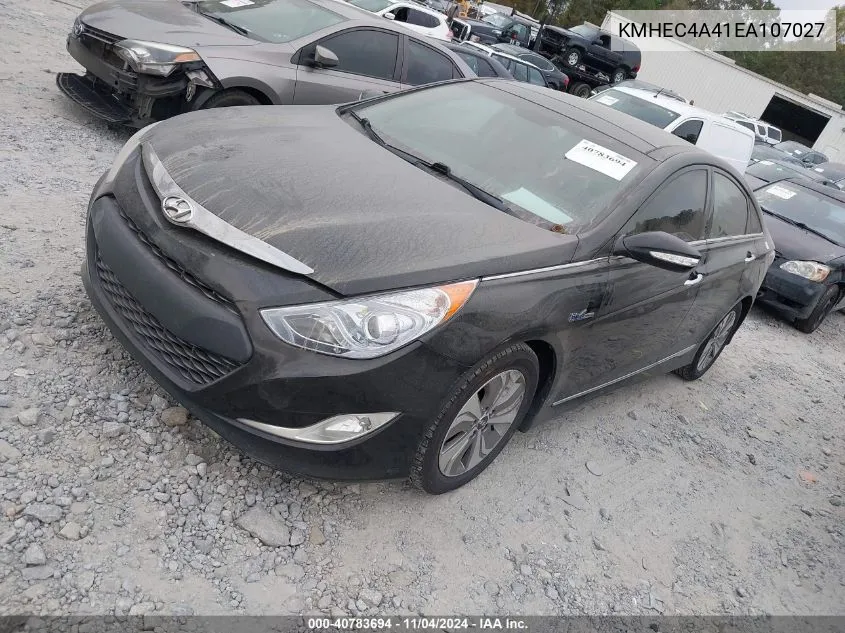 2014 Hyundai Sonata Hybrid Limited VIN: KMHEC4A41EA107027 Lot: 40783694