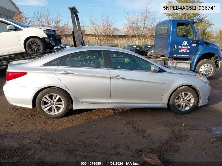 2014 Hyundai Sonata Gls VIN: 5NPEB4AC5EH936741 Lot: 40790891