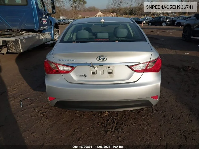 2014 Hyundai Sonata Gls VIN: 5NPEB4AC5EH936741 Lot: 40790891