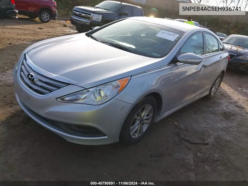 2014 Hyundai Sonata Gls VIN: 5NPEB4AC5EH936741 Lot: 40790891