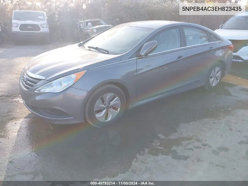 2014 Hyundai Sonata Gls VIN: 5NPEB4AC3EH823435 Lot: 40793214