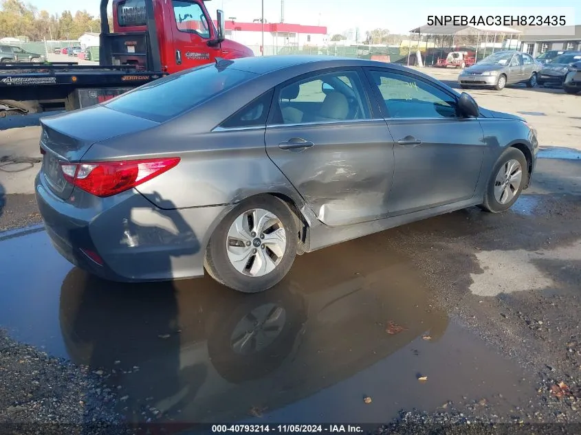 2014 Hyundai Sonata Gls VIN: 5NPEB4AC3EH823435 Lot: 40793214