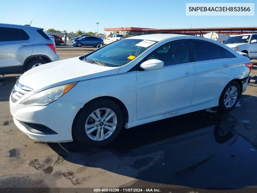 2014 Hyundai Sonata Gls VIN: 5NPEB4AC3EH853566 Lot: 40810299