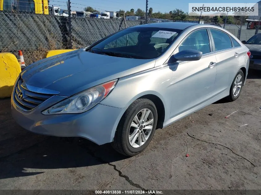 2014 Hyundai Sonata Gls VIN: 5NPEB4AC8EH894565 Lot: 40813838