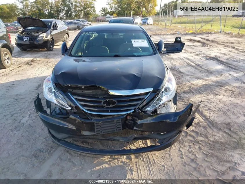 2014 Hyundai Sonata Gls VIN: 5NPEB4AC4EH819023 Lot: 40821909