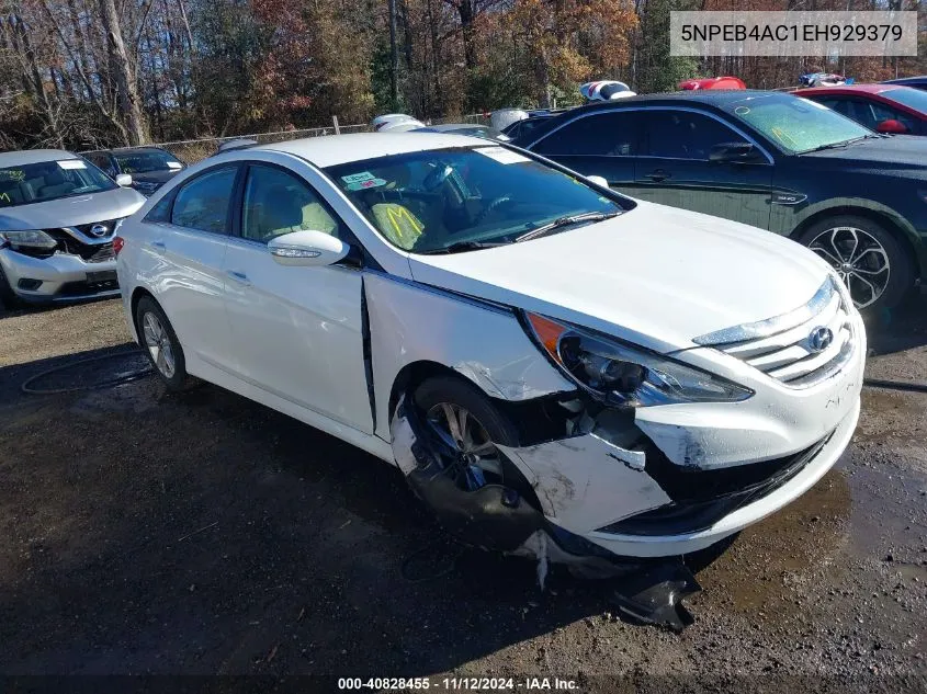 2014 Hyundai Sonata Gls VIN: 5NPEB4AC1EH929379 Lot: 40828455