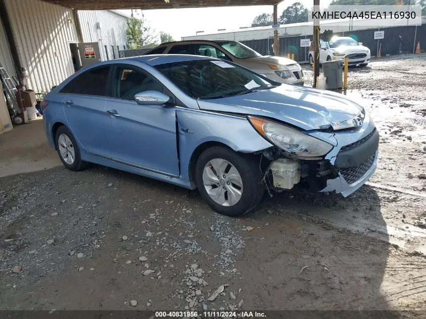 2014 Hyundai Sonata Hybrid VIN: KMHEC4A45EA116930 Lot: 40831956