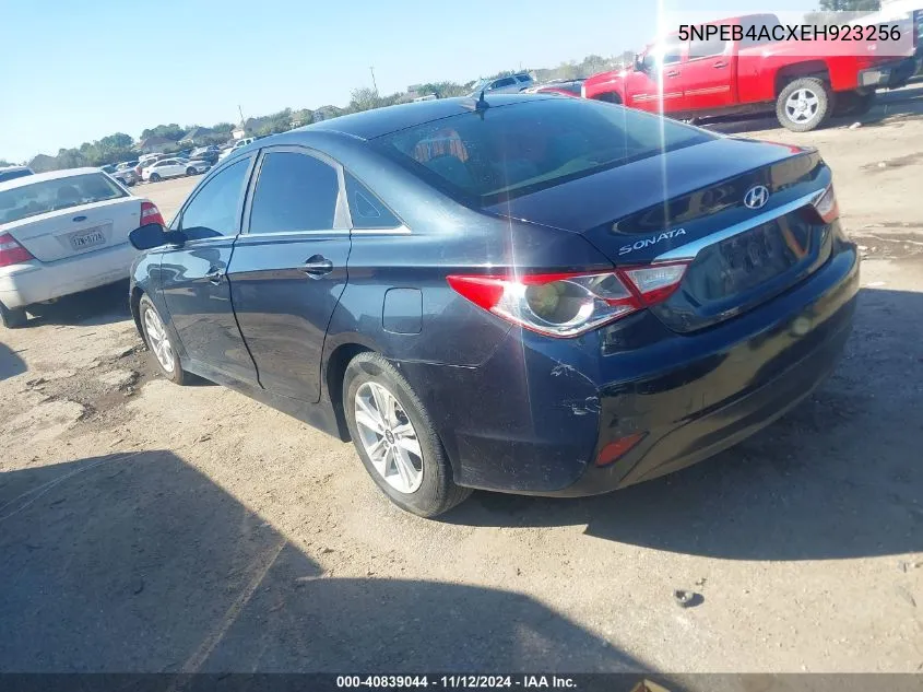 2014 Hyundai Sonata Gls VIN: 5NPEB4ACXEH923256 Lot: 40839044