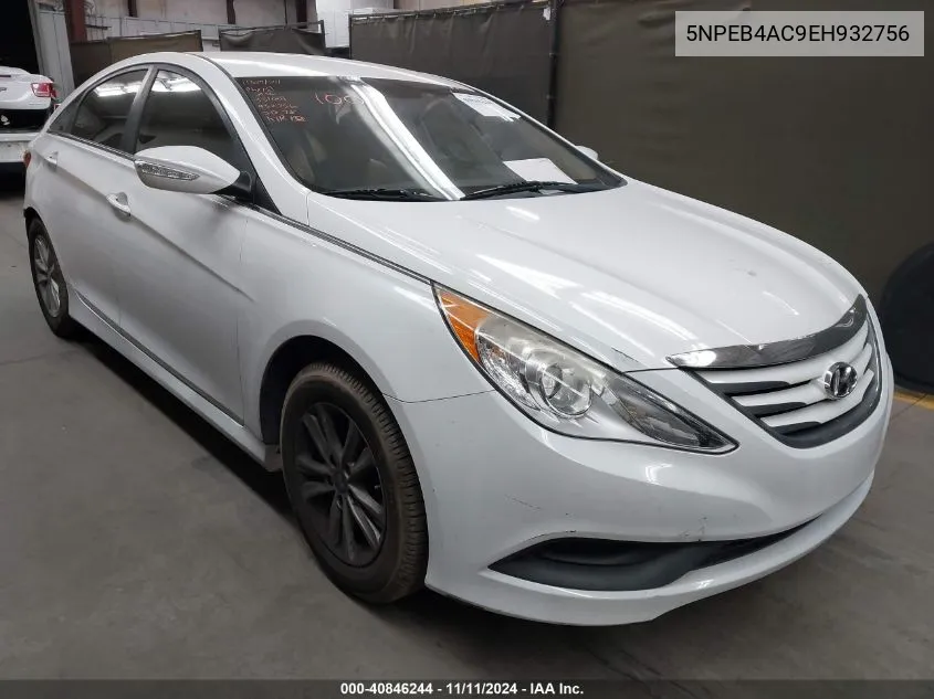 2014 Hyundai Sonata Gls VIN: 5NPEB4AC9EH932756 Lot: 40846244