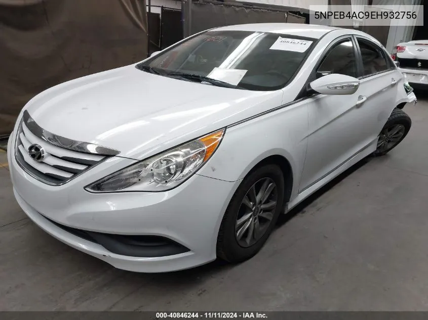 2014 Hyundai Sonata Gls VIN: 5NPEB4AC9EH932756 Lot: 40846244