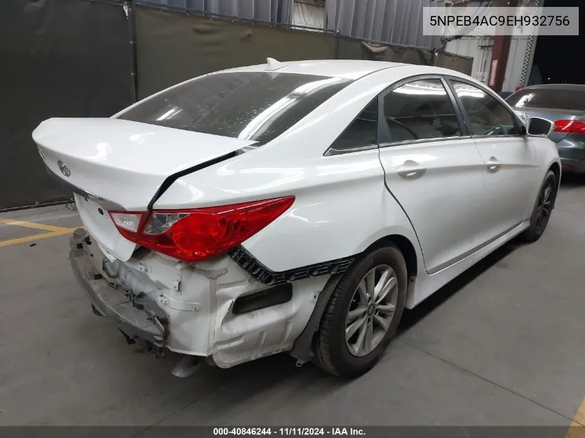 2014 Hyundai Sonata Gls VIN: 5NPEB4AC9EH932756 Lot: 40846244