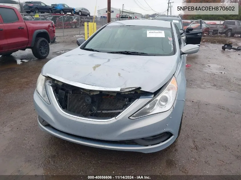 5NPEB4AC0EH870602 2014 Hyundai Sonata Gls