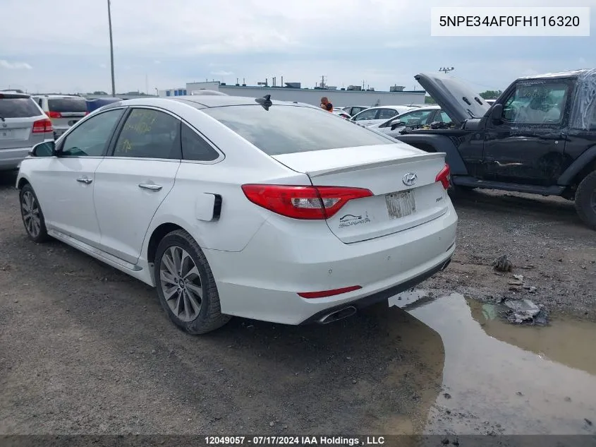 5NPE34AF0FH116320 2015 Hyundai Sonata