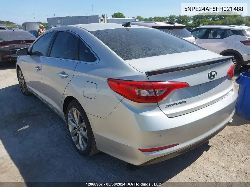 2015 Hyundai Sonata Se VIN: 5NPE24AF8FH021488 Lot: 12066957