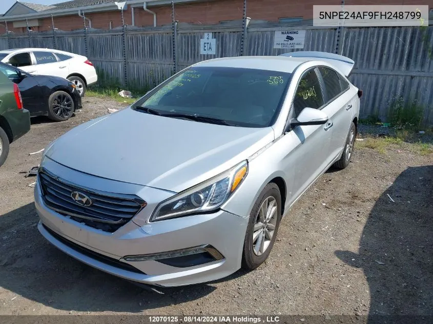 2015 Hyundai Sonata VIN: 5NPE24AF9FH248799 Lot: 12070125