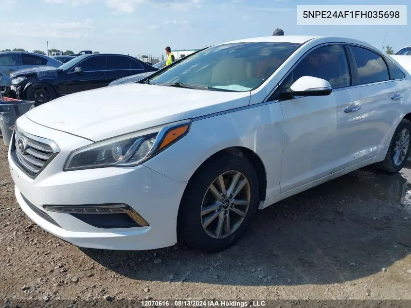 2015 Hyundai Sonata Gls VIN: 5NPE24AF1FH035698 Lot: 12070616