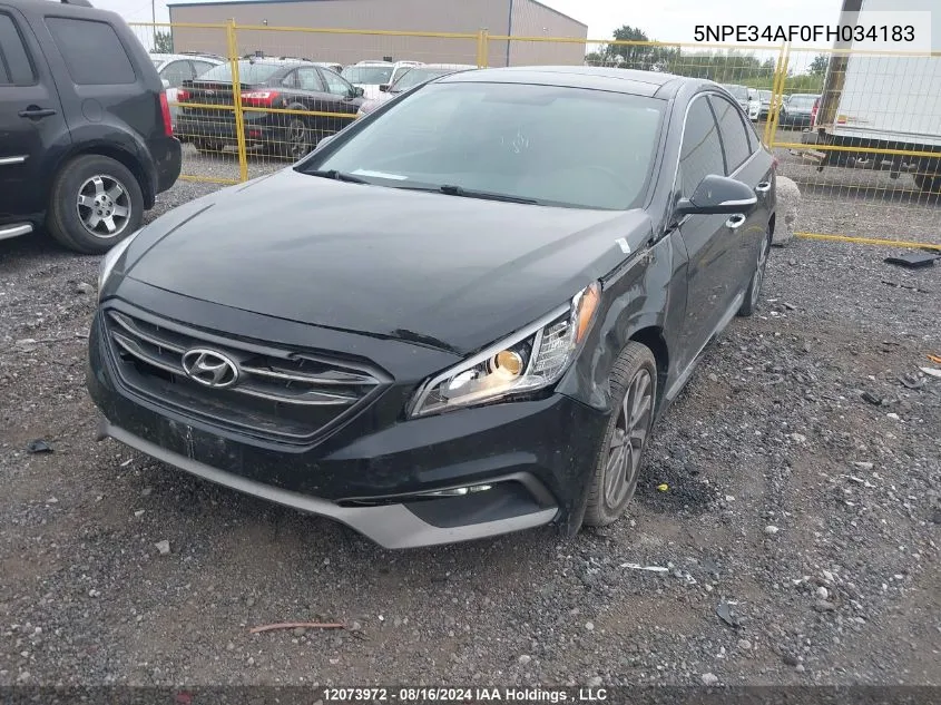 2015 Hyundai Sonata Sport Tech VIN: 5NPE34AF0FH034183 Lot: 12073972