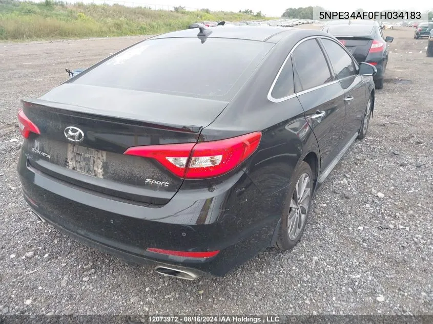 2015 Hyundai Sonata Sport Tech VIN: 5NPE34AF0FH034183 Lot: 12073972