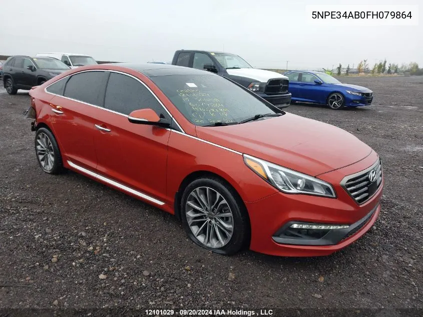 2015 Hyundai Sonata 2.0T Ultimate VIN: 5NPE34AB0FH079864 Lot: 12101029