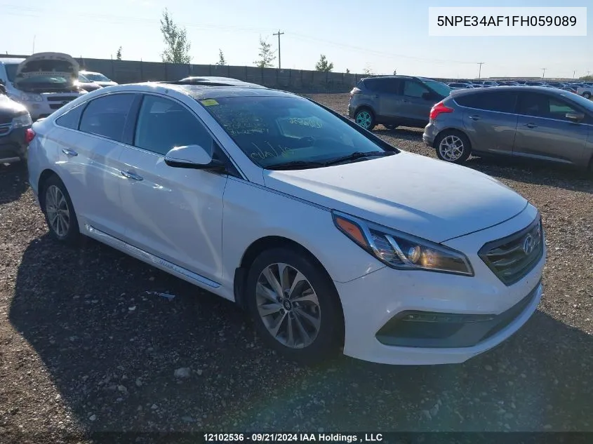 2015 Hyundai Sonata Sport VIN: 5NPE34AF1FH059089 Lot: 12102536