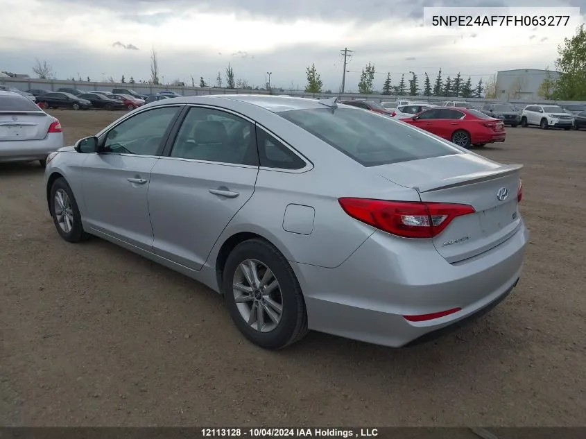 2015 Hyundai Sonata Se VIN: 5NPE24AF7FH063277 Lot: 12113128