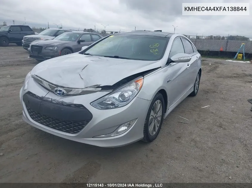 2015 Hyundai Sonata Hybrid/Limited VIN: KMHEC4A4XFA138844 Lot: 12115143