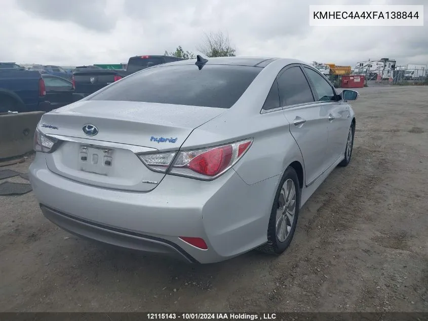 KMHEC4A4XFA138844 2015 Hyundai Sonata Hybrid/Limited