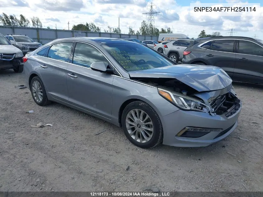 2015 Hyundai Sonata VIN: 5NPE34AF7FH254114 Lot: 12118173