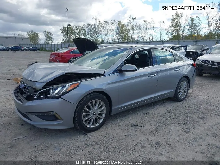 2015 Hyundai Sonata VIN: 5NPE34AF7FH254114 Lot: 12118173