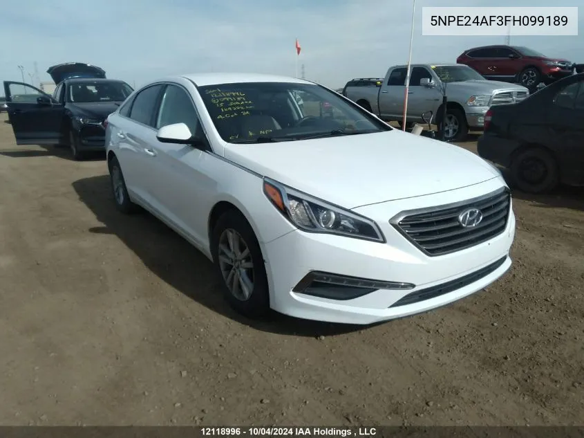 2015 Hyundai Sonata Gl VIN: 5NPE24AF3FH099189 Lot: 12118996