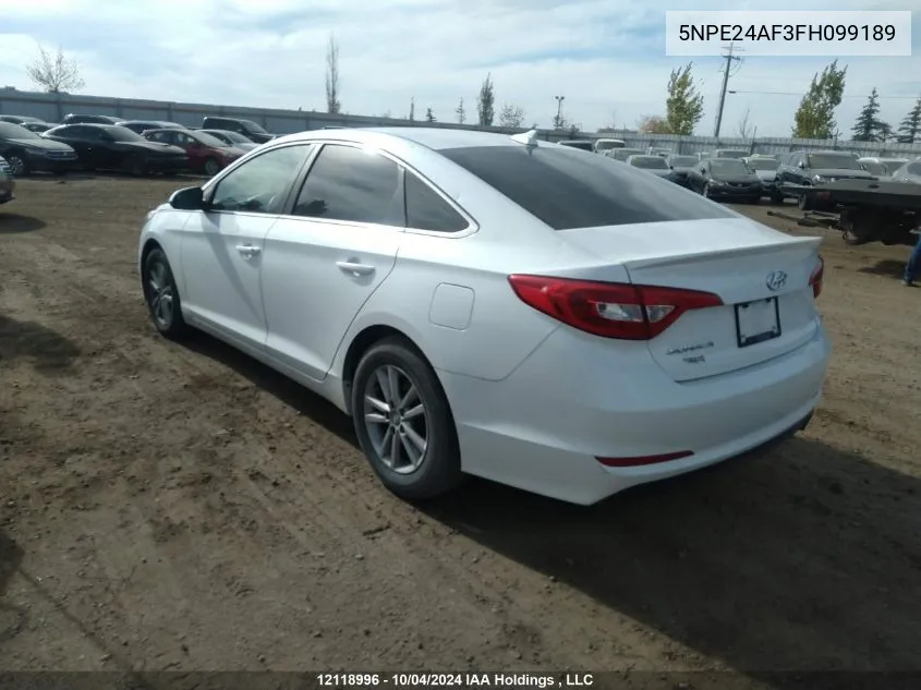 2015 Hyundai Sonata Gl VIN: 5NPE24AF3FH099189 Lot: 12118996