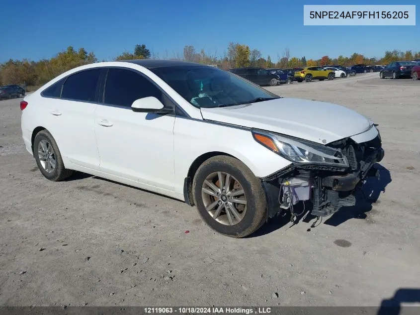 2015 Hyundai Sonata Se VIN: 5NPE24AF9FH156205 Lot: 12119063