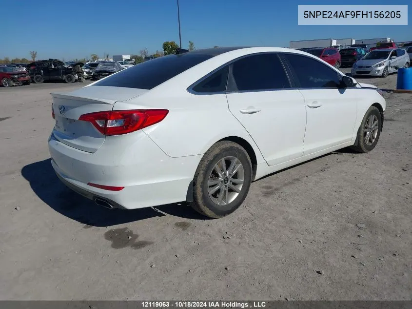 2015 Hyundai Sonata Se VIN: 5NPE24AF9FH156205 Lot: 12119063