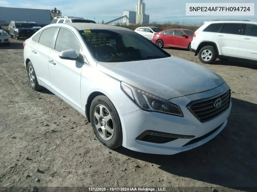 5NPE24AF7FH094724 2015 Hyundai Sonata Gls