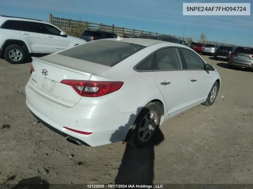 5NPE24AF7FH094724 2015 Hyundai Sonata Gls