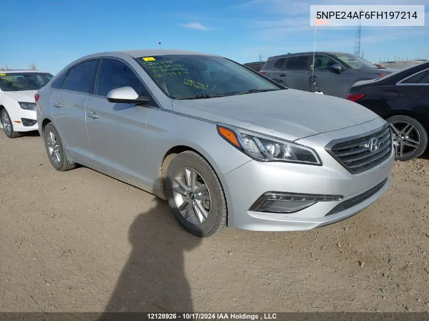 2015 Hyundai Sonata Gl VIN: 5NPE24AF6FH197214 Lot: 12128926