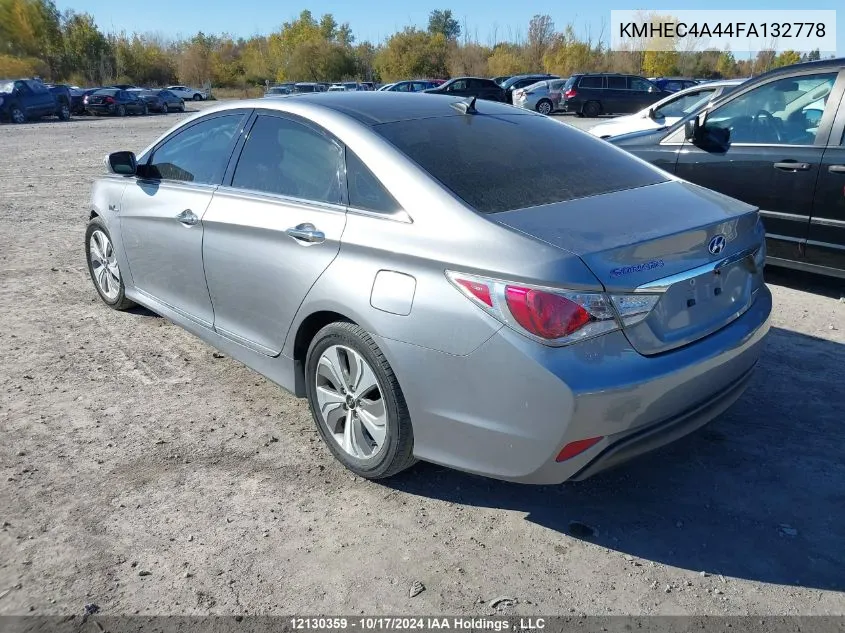 2015 Hyundai Sonata VIN: KMHEC4A44FA132778 Lot: 12130359