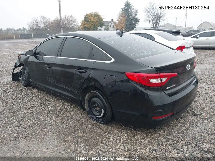 2015 Hyundai Sonata Se VIN: 5NPE24AF2FH130254 Lot: 12130905