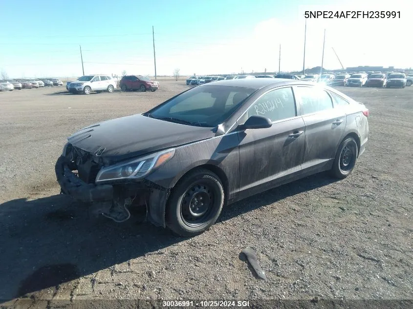 2015 Hyundai Sonata Se VIN: 5NPE24AF2FH235991 Lot: 30036991