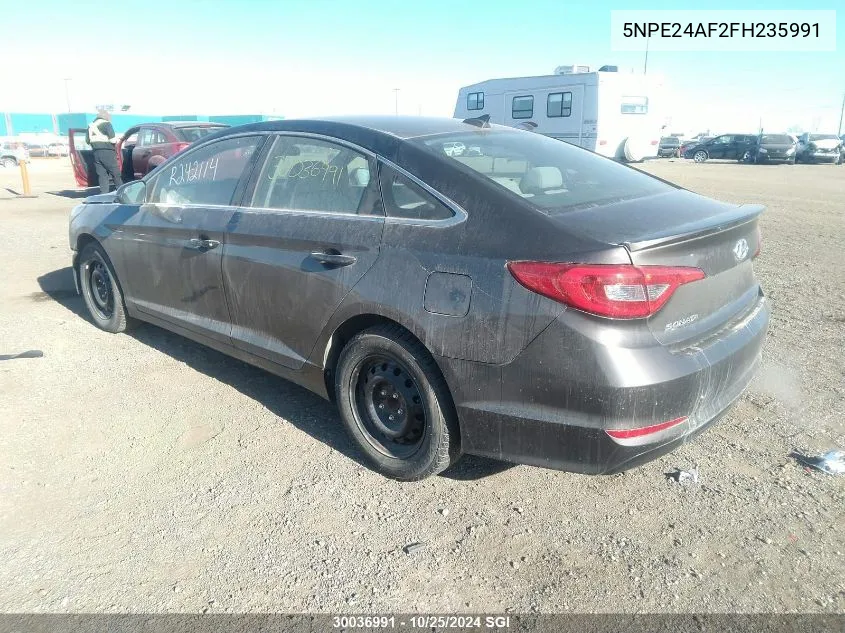 2015 Hyundai Sonata Se VIN: 5NPE24AF2FH235991 Lot: 30036991