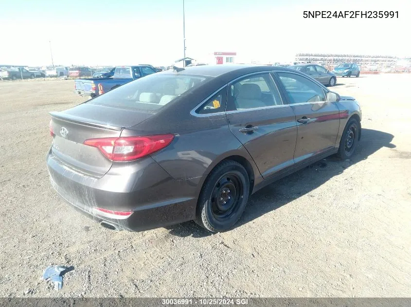 2015 Hyundai Sonata Se VIN: 5NPE24AF2FH235991 Lot: 30036991